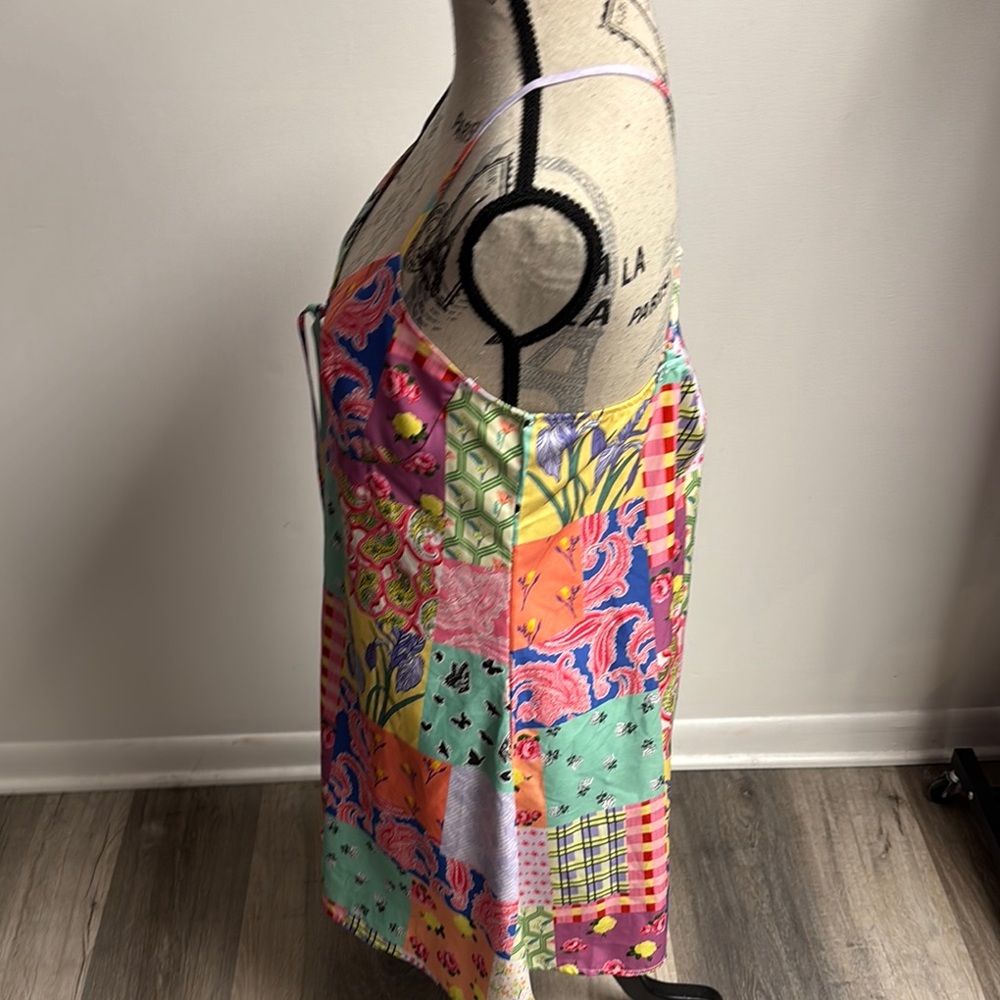 Colorful Patchwork Mini Dress - Picture 5 of 14